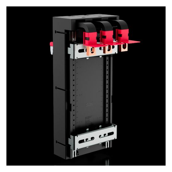 Rittal CB-Geräteadapter RiLineX 9360612, 250 A, 3-polig, 105mm, Polyamid, RAL 9005/RAL 35745