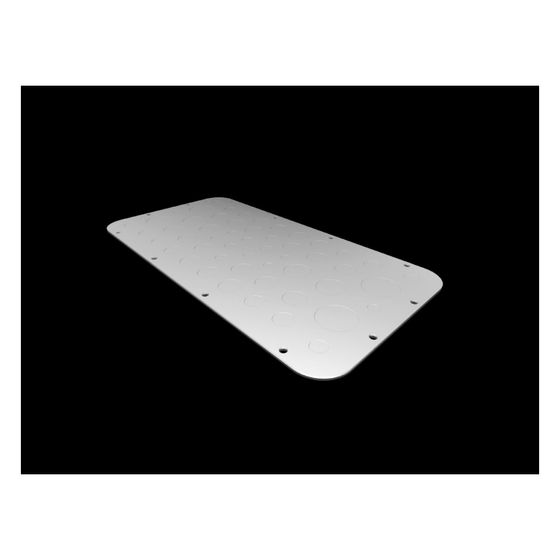 Rittal Flanschplatte AX 2577100, 436x221mm, Stahlblech, RAL 7035