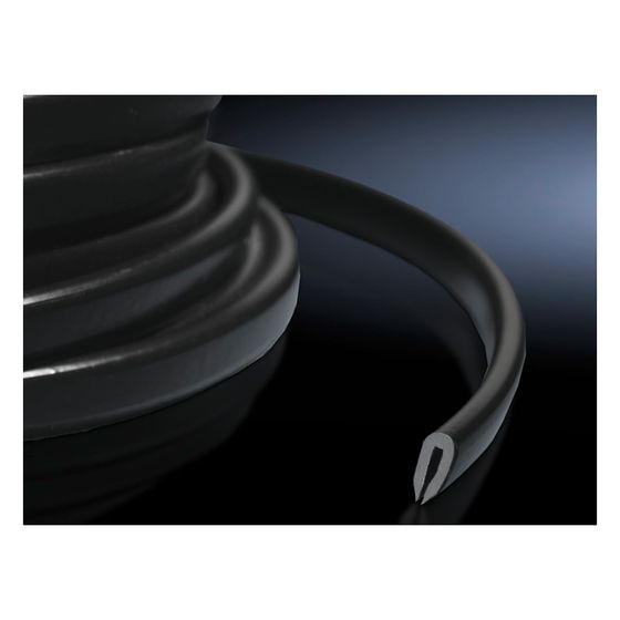 Rittal Kantenschutz DK 7072100, 6x11mm, 10m, Kunststoff PVC, Schwarz