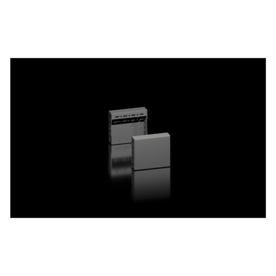 Rittal Sockel-Blende VX, 100mm, 300mm, Stahlblech, RAL 9005, 2 Stück
