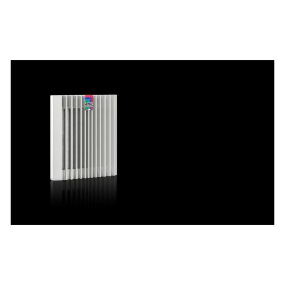 Rittal Austrittsfilter Blue e+ 3238.300, 148,5x148,5x34,2mm, IP54, Kunststoff, RAL 7035