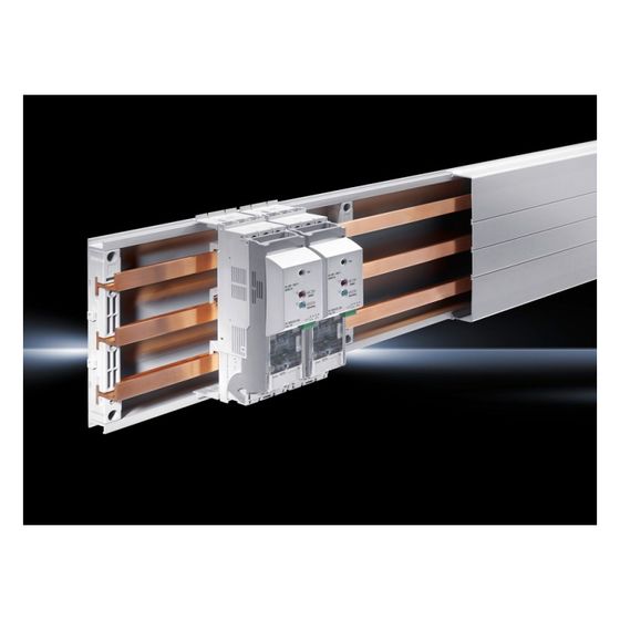 Rittal NH-Sicherungslasttrenner RiLine Gr.000, 100A 690V 3-polig, 213x53mm, Glasfaserverstärktes Polyamid, RAL 7035/RAL 7001