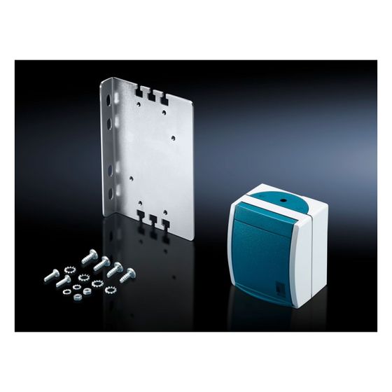 Rittal Servicesteckdose DK 7280.100, 16A 230V, Stahlblech/Kunststoff, Grau