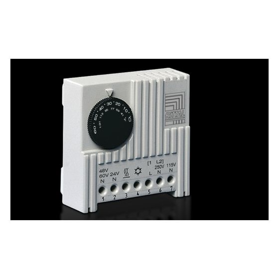Rittal Temperaturregler SK 3110000, 5-60 Grad C, 71x71x33,5mm, RAL 7035