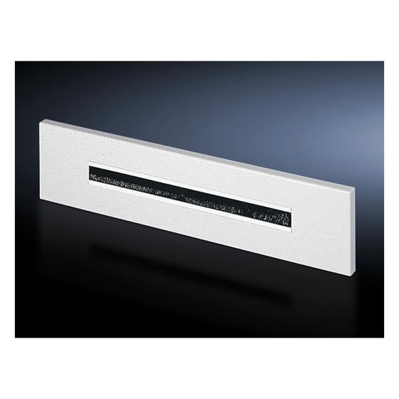 Rittal Flanschplatte mit Bürsteneinsatz 7705.035, 599x133,5mm, Stahlblech, RAL 7035