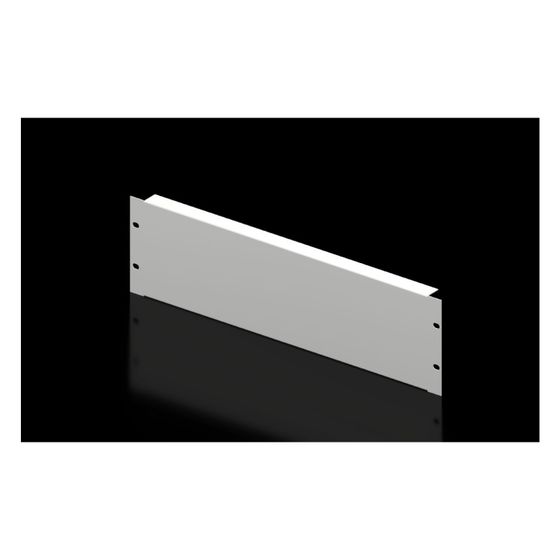Rittal Blindpanel 3HE, 132,5x482,6mm, Stahlblech, RAL 7035, 2