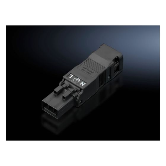 Rittal Stecker für Durchgangsverdrahtung, 3-polig, 100-240V, 14x17,9x63,6mm