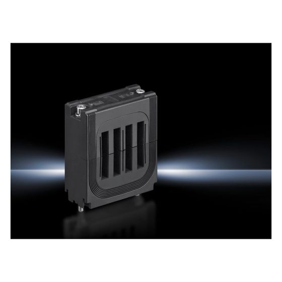 Rittal Sammelschienenhalter Flat-PLS 100, 3-polig, 23 kA, 60mm Schienenabstand, Polyamid, RAL 9005, 9676004