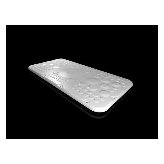 Rittal Flanschplatte AX 2567300 gerade, 436x221mm, Kunststoff, Ähnlich RAL 7035