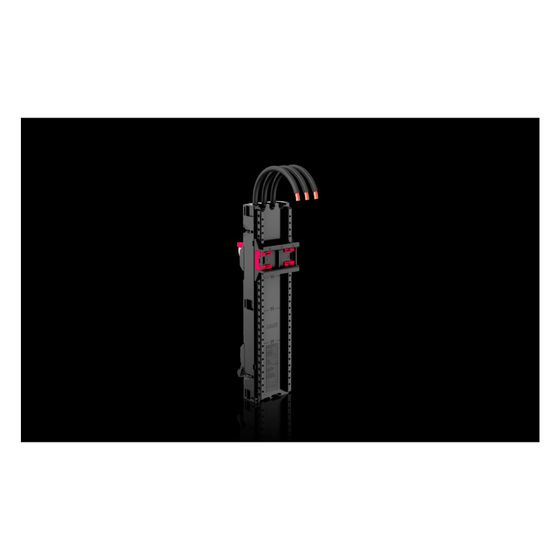 Rittal Geräteadapter RiLineX 9360740, 45A 3-polig 54mm, Polyamid, RAL 9005/RAL 35745