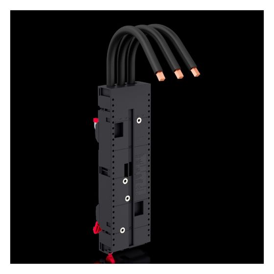 Rittal Geräteadapter RiLineX 9360790, 100 A, 3-polig, 72x239,4x36,6mm, Polyamid, RAL 9005/RAL 35745