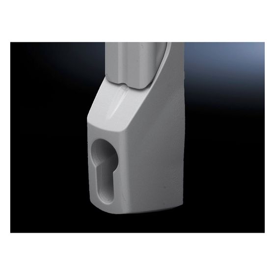 Rittal Komfortgriff TS 8611070, für Profilhalbzylinder, Zink-Druckguss, RAL 7035
