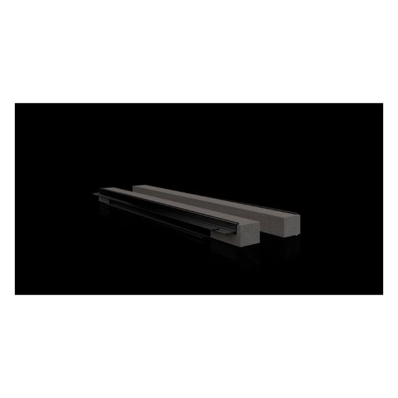 Rittal Profil zur Kabeleinführung VX 8618.812, 1000mm, Hart-PVC/Metall, Grau, 4 Stück