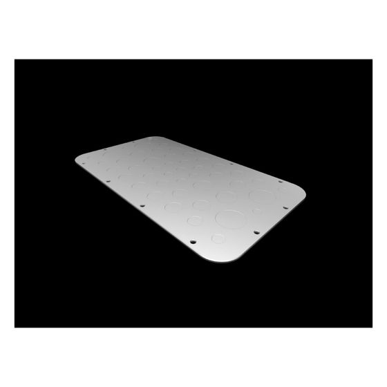 Rittal Flanschplatte AX, 401x221mm, Stahlblech, RAL 7035
