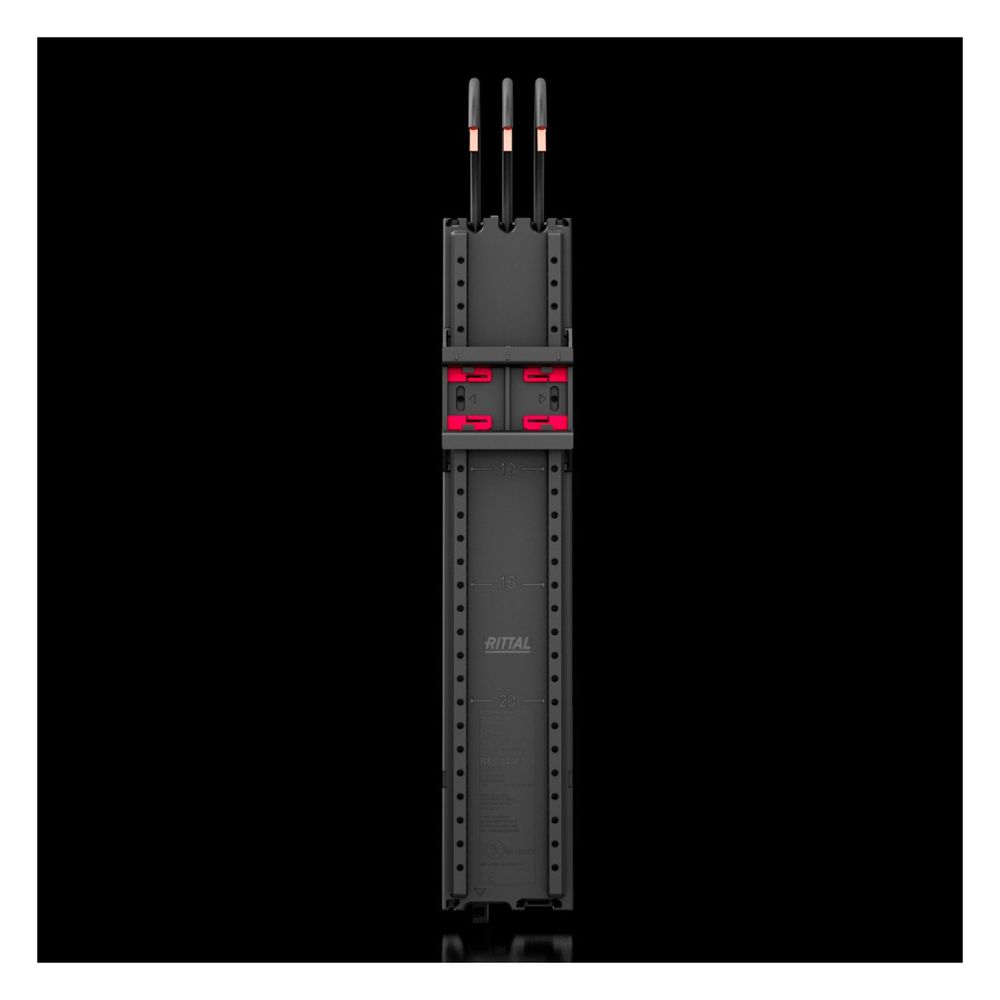 Rittal Geräteadapter RiLineX 9360710, 16 A, 3-polig, 45x239,4x36,2mm, Polyamid, RAL 900... RITTAL-9360710 4028177997035 (Abb. 2)