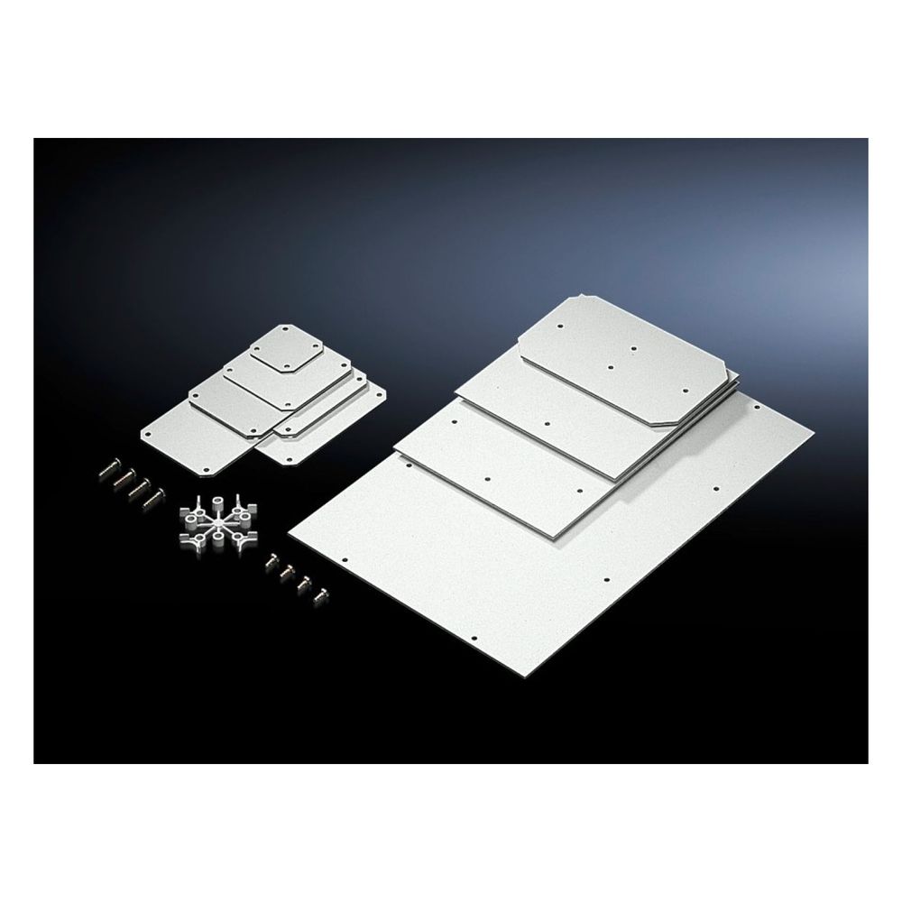 Rittal Montageplatte PK, 331x220mm, Kunststoff, RAL 7035, 9550000... RITTAL-9550000 4028177140134 (Abb. 2)