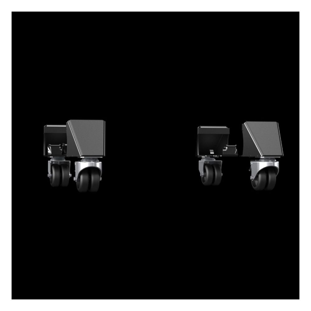 Rittal Transportrolle VX, Bodenfreiheit 100mm, Tragfähigkeit 300kg, Metall, Schwarz, 86... RITTAL-8660110 4028177984837 (Abb. 2)