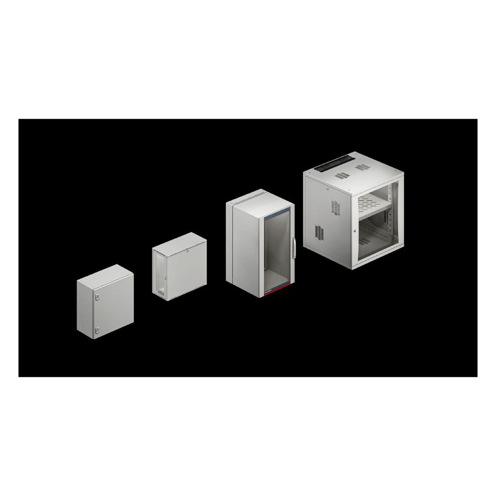 Rittal Wandgehäuse FlatBox 7507120, 12HE, 600x625x600mm, Stahl, RAL 7035, 1 Stück... RITTAL-7507120 4028177551459 (Abb. 3)