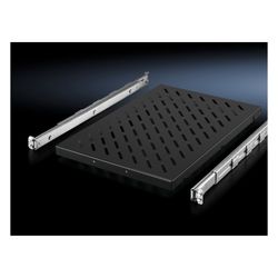 Rittal Geräteboden ausziehbar DK 5501.675, 50kg, 400-600mm, Stahlblech, Schwarz... RITTAL-5501675 4028177679115 (Abb. 1)