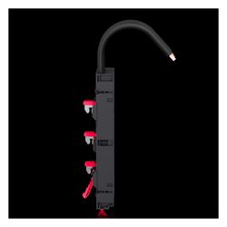 Rittal Geräteadapter RiLineX 9360790, 100 A, 3-polig, 72x239,4x36,6mm, Polyamid, RAL 90... RITTAL-9360790 4028177996946 (Abb. 1)