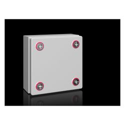 Rittal Klemmenkasten KX 1514000, 150x150x80mm, Stahlblech, RAL 7035... RITTAL-1514000 4028177816282 (Abb. 1)