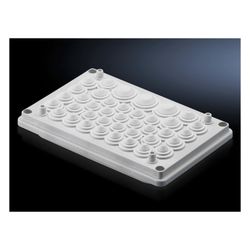 Rittal Kabeleinführungsflansch SV 9665770, 250x160mm, IP 55, RAL 7035, Kunststoff... RITTAL-9665770 4028177382466 (Abb. 1)