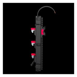 Rittal Geräteadapter RiLineX 9360710, 16 A, 3-polig, 45x239,4x36,2mm, Polyamid, RAL 900... RITTAL-9360710 4028177997035 (Abb. 1)