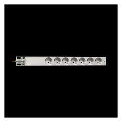 Rittal Steckdosenleiste DK 7240230, 5-fach, 250V 16A, Aluminium, Grau... RITTAL-7240230 4028177221185 (Abb. 1)