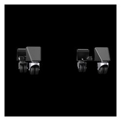 Rittal Transportrolle VX, Bodenfreiheit 100mm, Tragfähigkeit 300kg, Metall, Schwarz, 86... RITTAL-8660110 4028177984837 (Abb. 1)