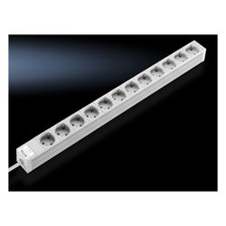 Rittal Steckdosenleiste DK 7240310, 12-fach, 250V 16A, Aluminium, Grau... RITTAL-7240310 4028177221239 (Abb. 1)