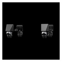 Rittal Transportrolle VX, Bodenfreiheit 100mm, Tragfähigkeit 300kg, Metall, Schwarz, 86... RITTAL-8660110 4028177984837 (Abb. 1)
