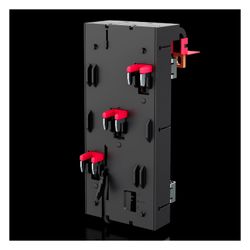 Rittal CB-Geräteadapter RiLineX 9360612, 250 A, 3-polig, 105mm, Polyamid, RAL 9005/RAL ... RITTAL-9360612 4028177997080 (Abb. 1)