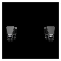 Rittal Transportrolle VX, Bodenfreiheit 100mm, Tragfähigkeit 300kg, Metall, Schwarz, 86... RITTAL-8660110 4028177984837 (Abb. 1)
