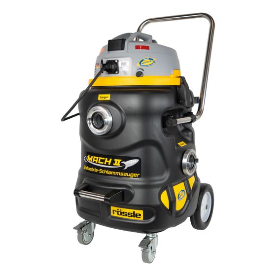 Rössle MACH II Industrie-Schlammsauger, 470x660x970mm, Absaugleistung 15.000l/h, 1kW Schmutzwasserpumpe