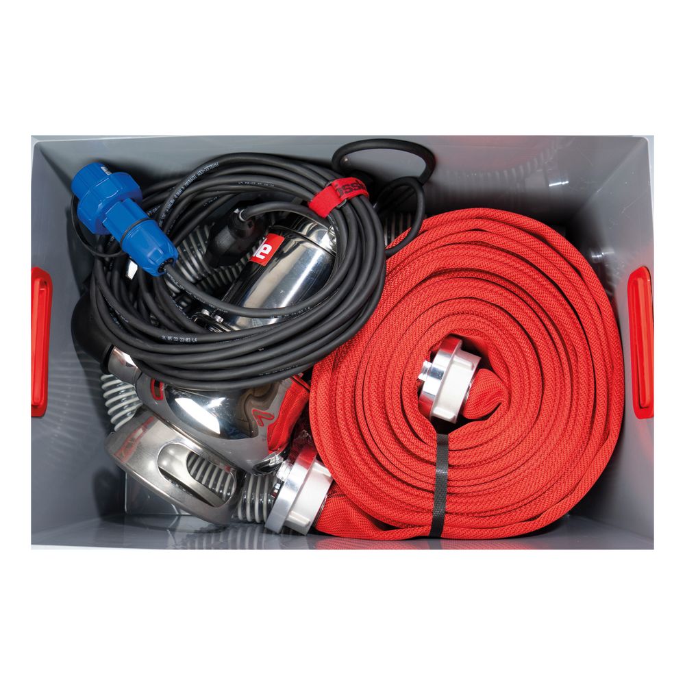 Rössle Water Rescue Box Flutbox Tauchpumpe Mega, 1400W, 400l/min, 230V, formstabiler Schlauch 3m, F... ROESSLE-HYDWRB1  (Abb. 2)