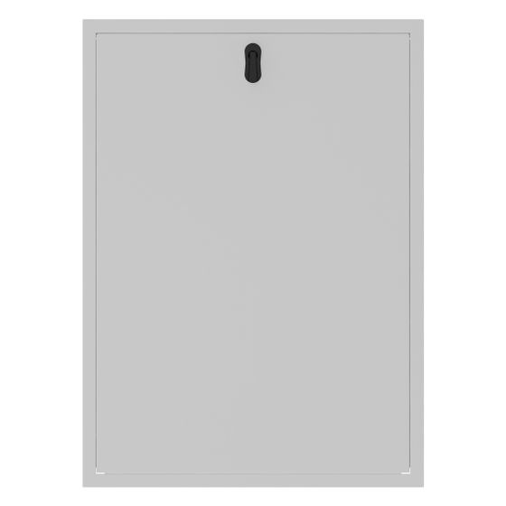 Roth Tür und Rahmen FlatConnect für Montageschrank Unterputz BM, 1034x750x35mm, Stahl, Weiß