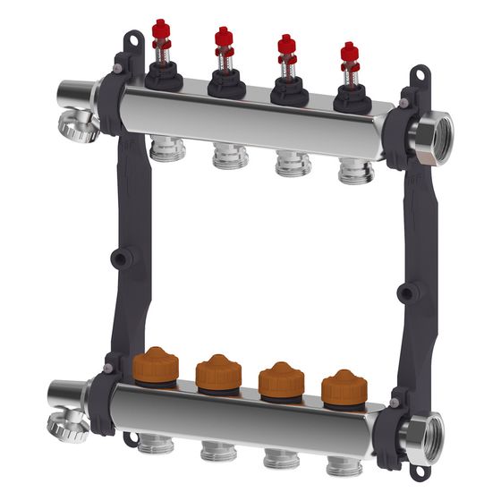 Roth Heizkreisverteiler Thermaset Edelstahl, 7 Gruppen, G 1