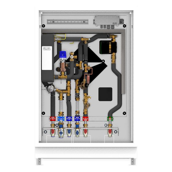 Roth Wohnungsstation FlatConnect BM LT F C, 14L/min, 625x825x144mm, mit Differenzdruckregler