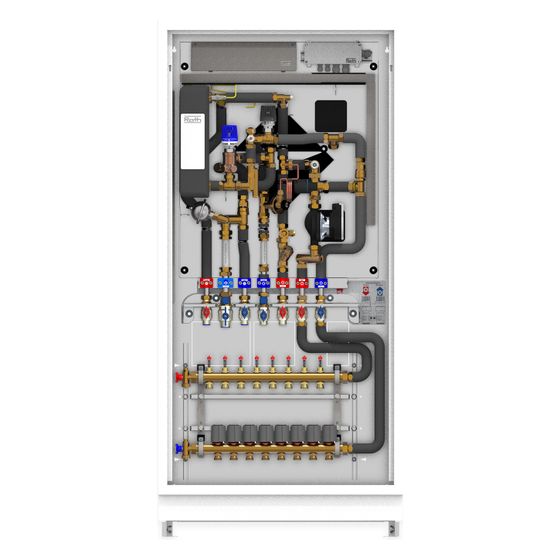 Roth Wohnungsstation FlatConnect BM LT F FH, 14L/min, 625x825x144mm, mit Differenzdruckregler