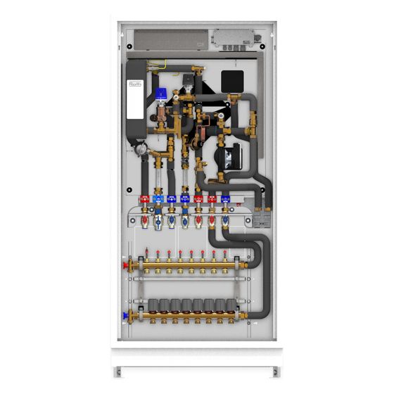 Roth Wohnungsstation FlatConnect BM LT F FH HT, 14L/min, 625x825x144mm, mit Differenzdruckregler
