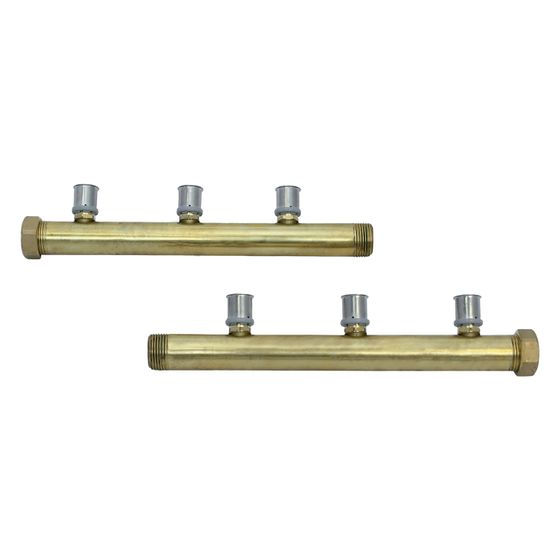 Roth Verteilerset, 4fach 14mm 435mm, Messing, 1115008876