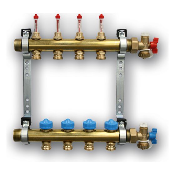 Roth Heizkreisverteiler Messing, 9 Gruppen, G 1