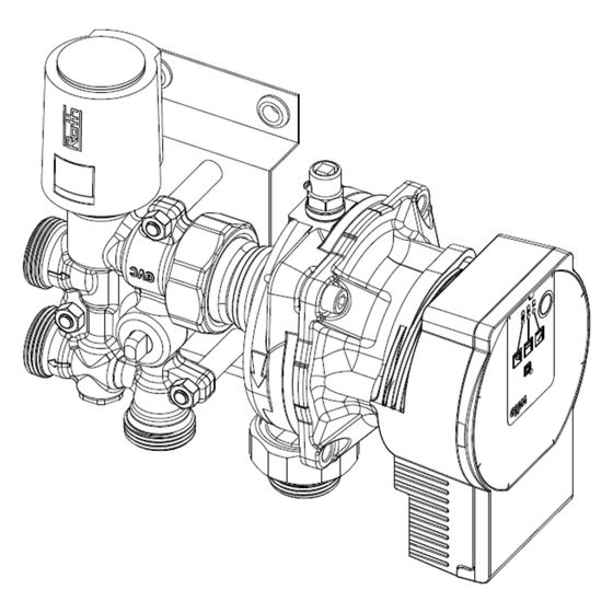 Roth Kleinflächenregelstation Festwertregelung, 215x165x102mm, 6 bar, 10-45 Grad C, Messing