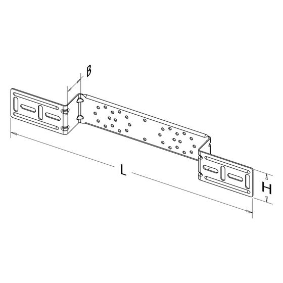 Roth Montageschiene Typ I/SE, 480x60x45mm, Stahl, verzinkt, 1135006233