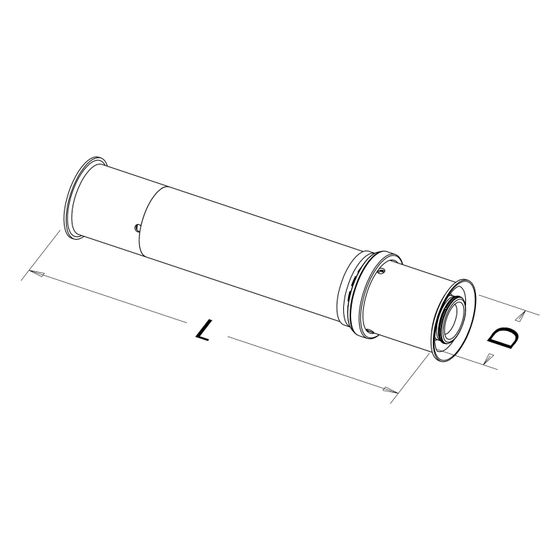 Roth Reparaturfitting, 32mm, 110mm, Messing, 1135006731