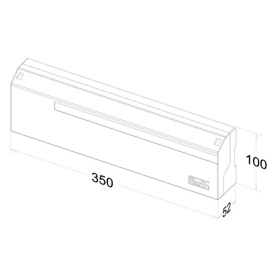 Roth Anschlussmodul Basicline AM-8 flex, 8 Kanäle, 230V, 90x326,5x52mm