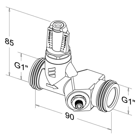Roth Zonenregulierventil, 4-36l/min, 1, 1135010089