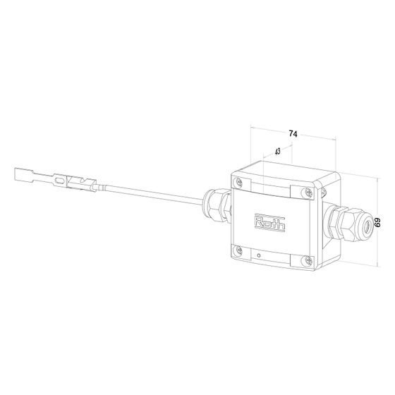Roth Kondensationswächter extern 230V, 75x69x44mm, 1135010700