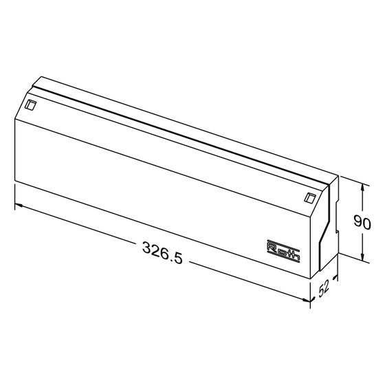 Roth Anschlussmodul Basicline AM-6, 6 Kanäle, 230V, 326,5x90x52mm, 1135007708