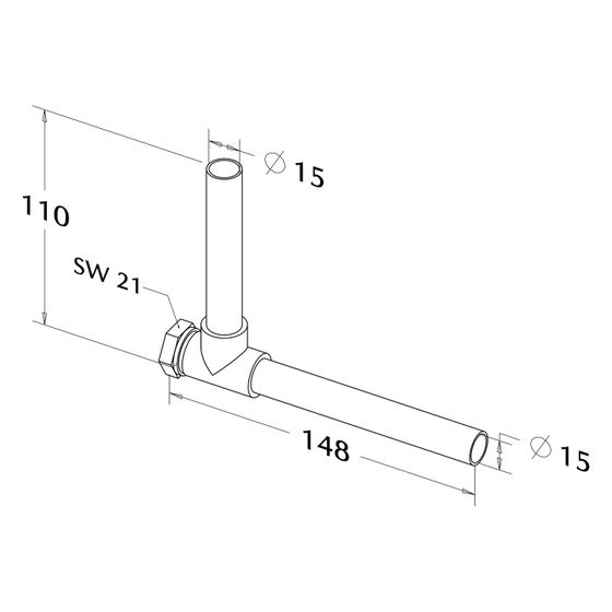 Roth Winkelabsperrung, 15mm 1/2